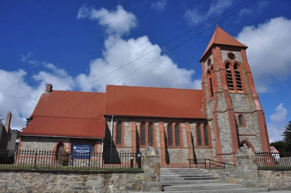 Catedral anglicana de Port Stanley, a capital de Falkland